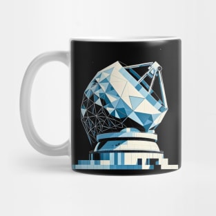 Geometric Observatory | Abstract Radio Telescope Tee Mug